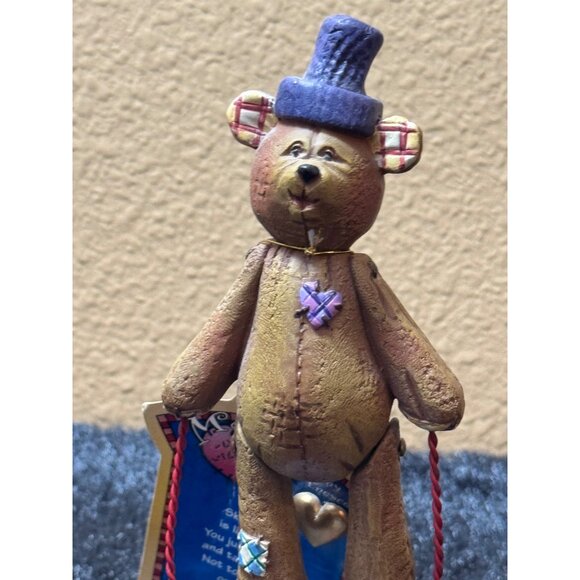 Vintage 1996 Jim Shore Enesco MAX The Bear With Heart Of Gold Original Tags - Picture 3 of 11